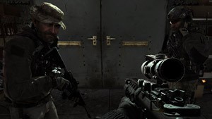 Price et Sandman à la poursuite de Makarov. Une chasse interminable.